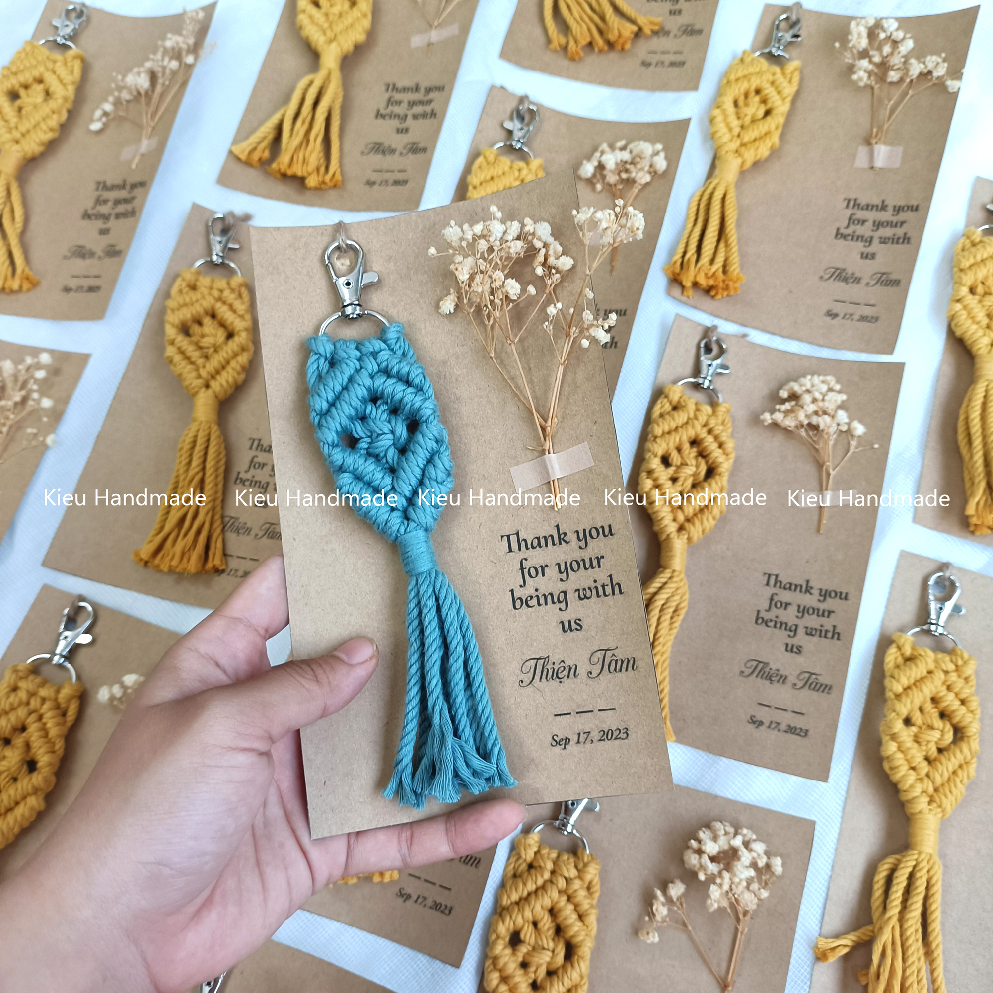Móc khoá macrame, Quà tặng lưu niệm, quà đáp lễ trong các bữa tiệc cưới, tiệc độc thân, tiệc show giới tính