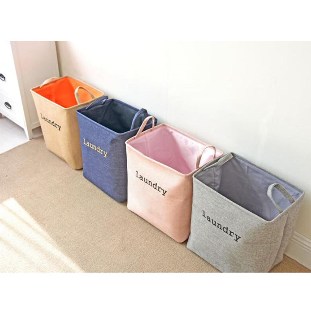 Children Kid Toys Clothes Storage Basket Hamper Laundry Organizer