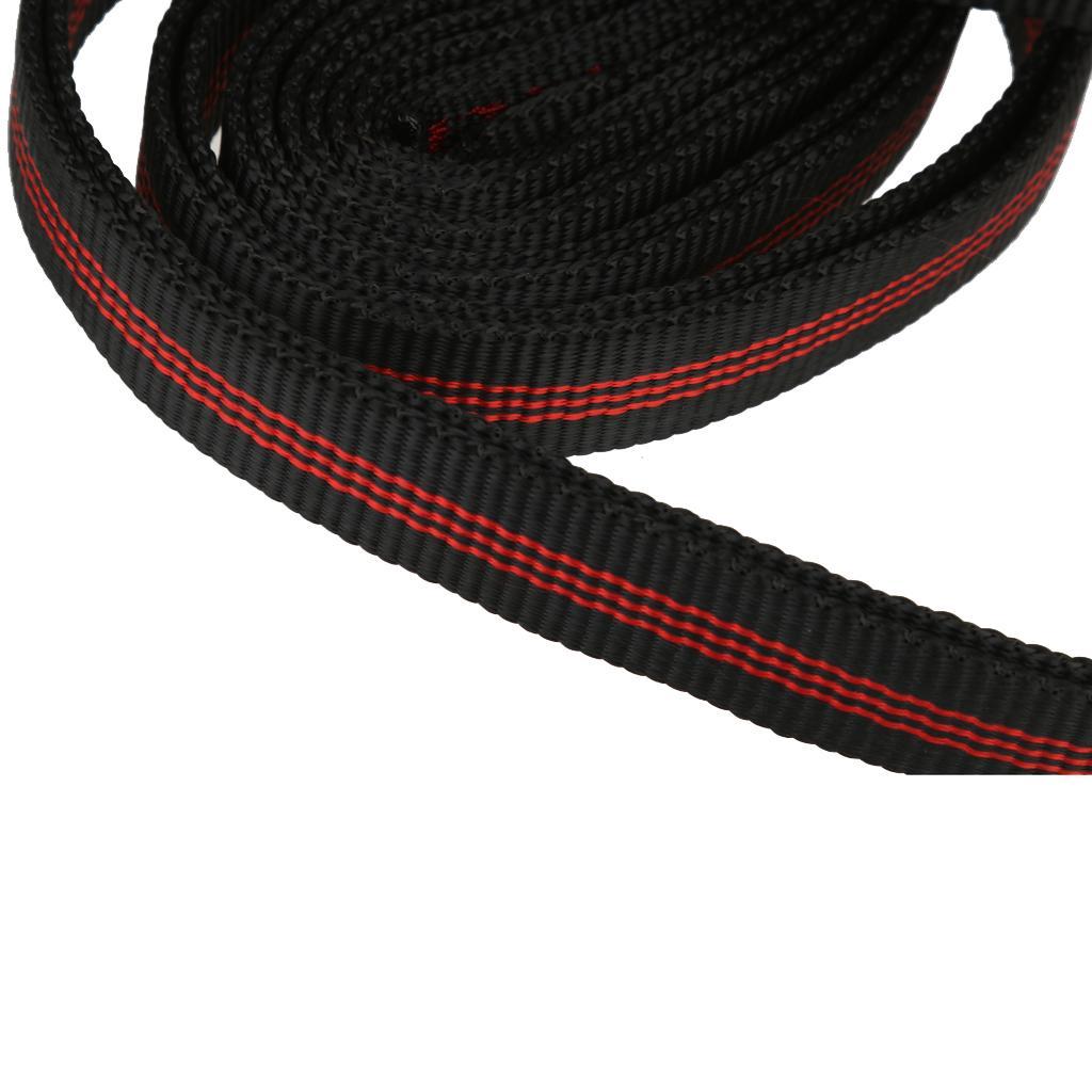 60cm Polyester Rock Tree Climbing Sling Strap Outdoor Mountaineering Black