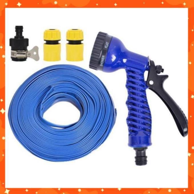 Bộ dây tăng áp 3 lần vòi xịt nước rửa xe, tưới cây loại 15m 206843