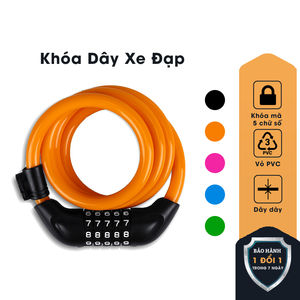 Khóa Xe Đạp, Xe Máy 5 Số Chống Trộm