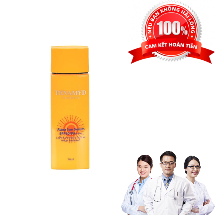 (Combo 3 Hộp) Tinh Chất Chống Nắng Tenamyd Aqua Sun Serum Skincare SPF 50/ PA+++ 70ml