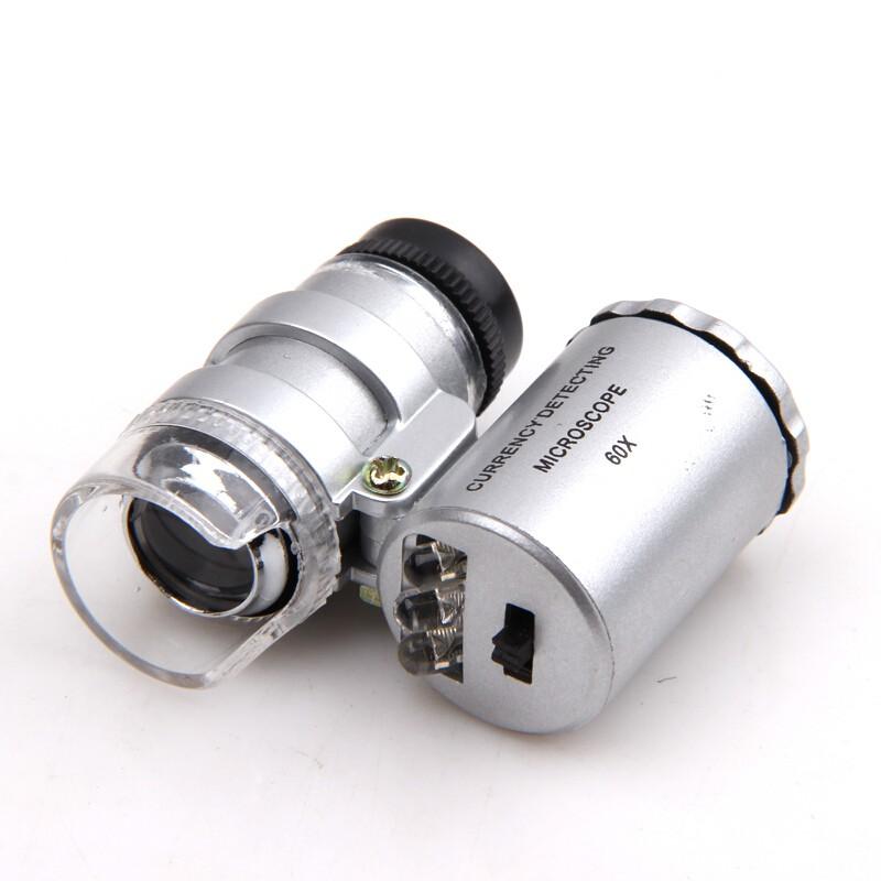 Kính lúp 60X Kính lúp mini có đèn led V1
