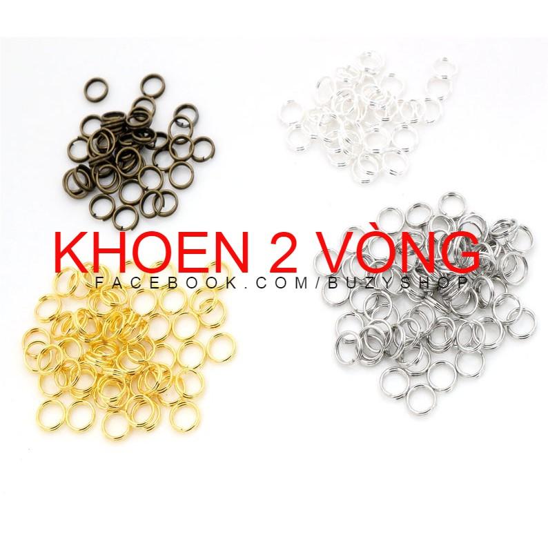 Khoen 2 vòng, khoen làm đồ trang sức, khoen nối