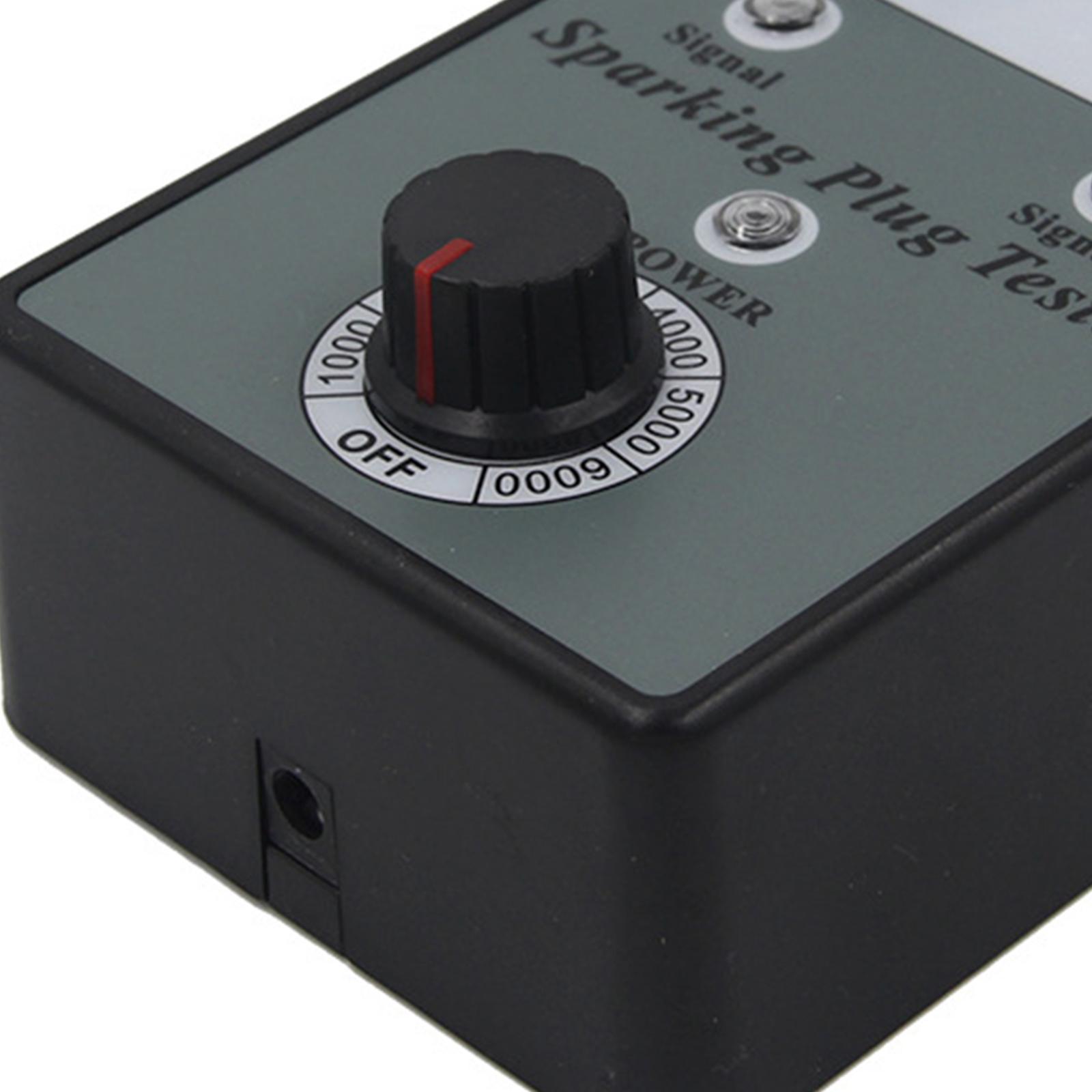 Car Spark Plug Tester Sparking Plug Tester Ignition Plug Analyzer Adjustable Double Hole Dual Hole Spark Plug Tester