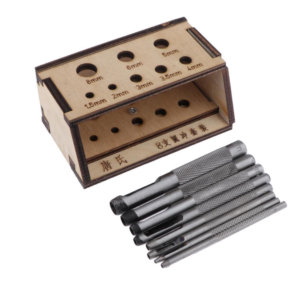 DIY Hollow Hole Leather Punch Cutting Craftstool Punch Cutter Tools for Belt