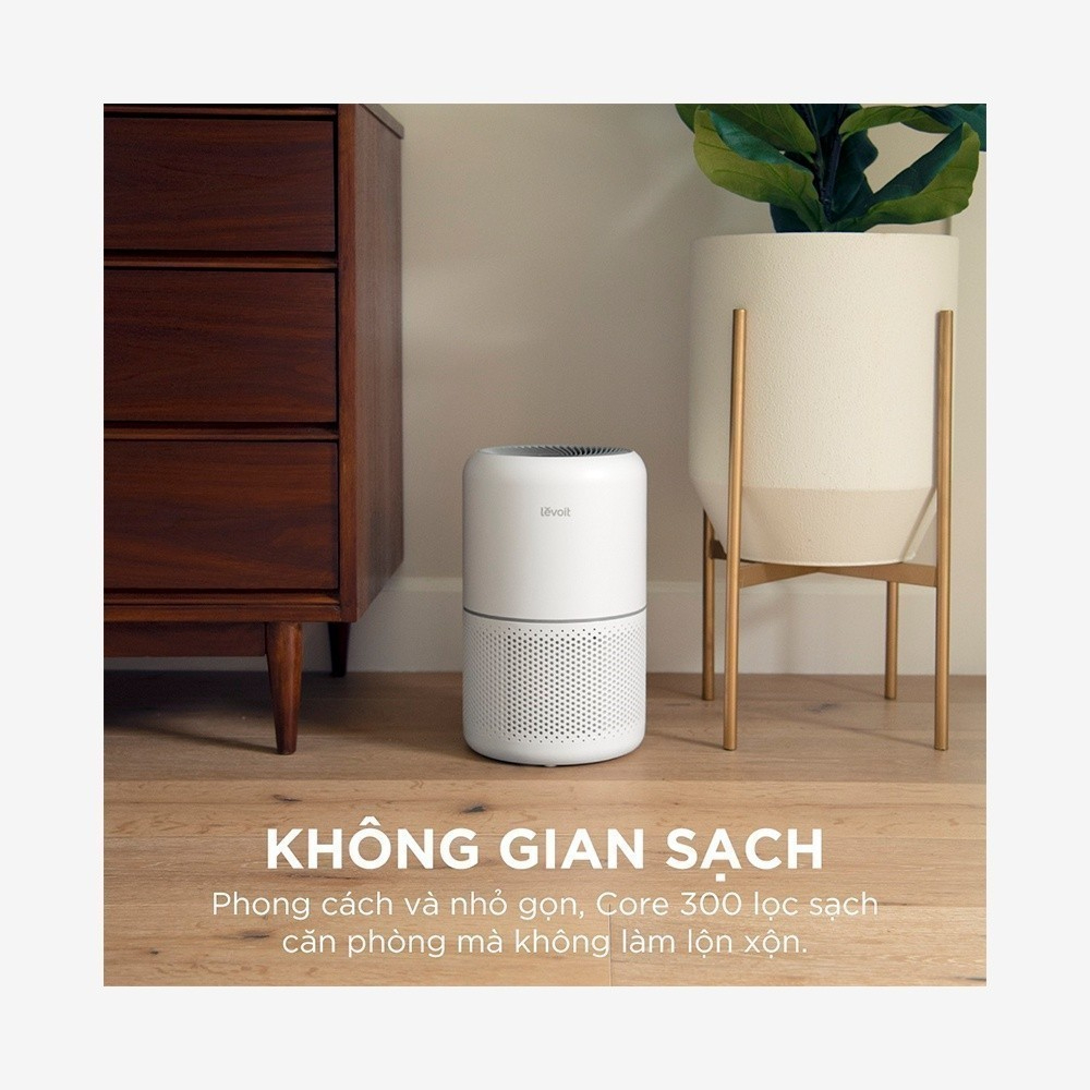 Máy Lọc Không Khí Levoit Core 300 - Cho diện tích 40m2, Bộ Lọc HEPA H13 Lọc Bụi Mịn - Hàng Chính Hãng