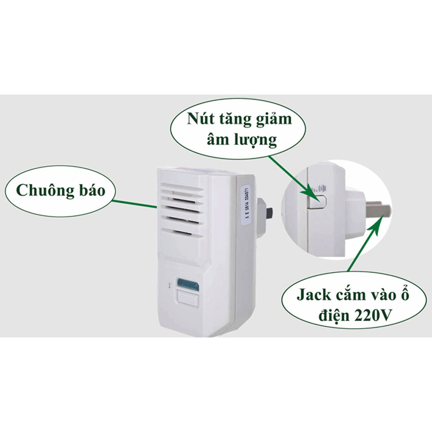 Chuông cửa không dây DB667 có 32 kiểu chuông