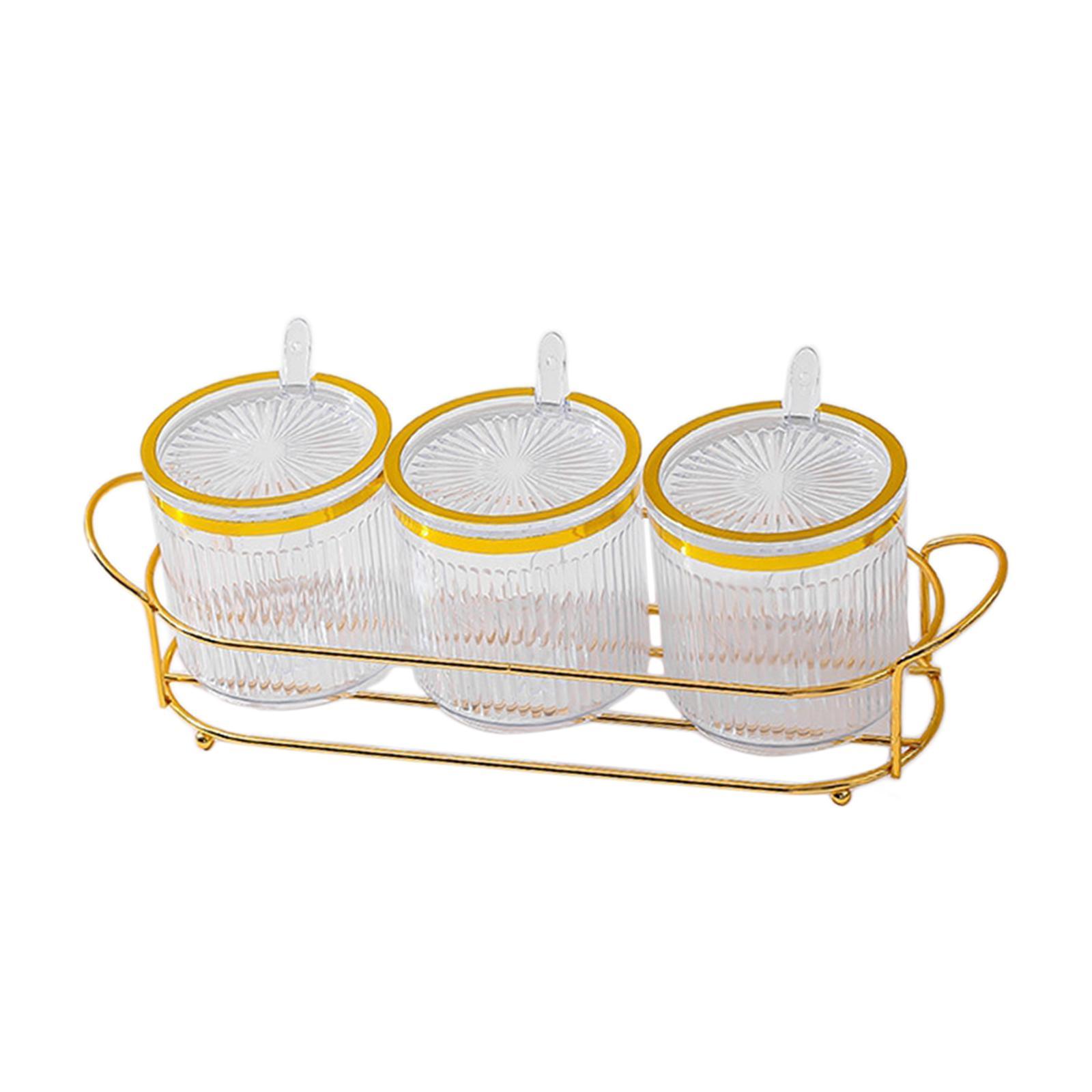 Seasoning Jar with Holder Organizer Spice Containers with Holder for Restaurant Supplies