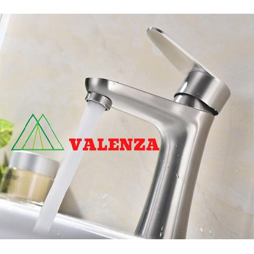 Vòi lavabo nóng lạnh inox sus304 Valenza LVE1-tặng dây cấp nước