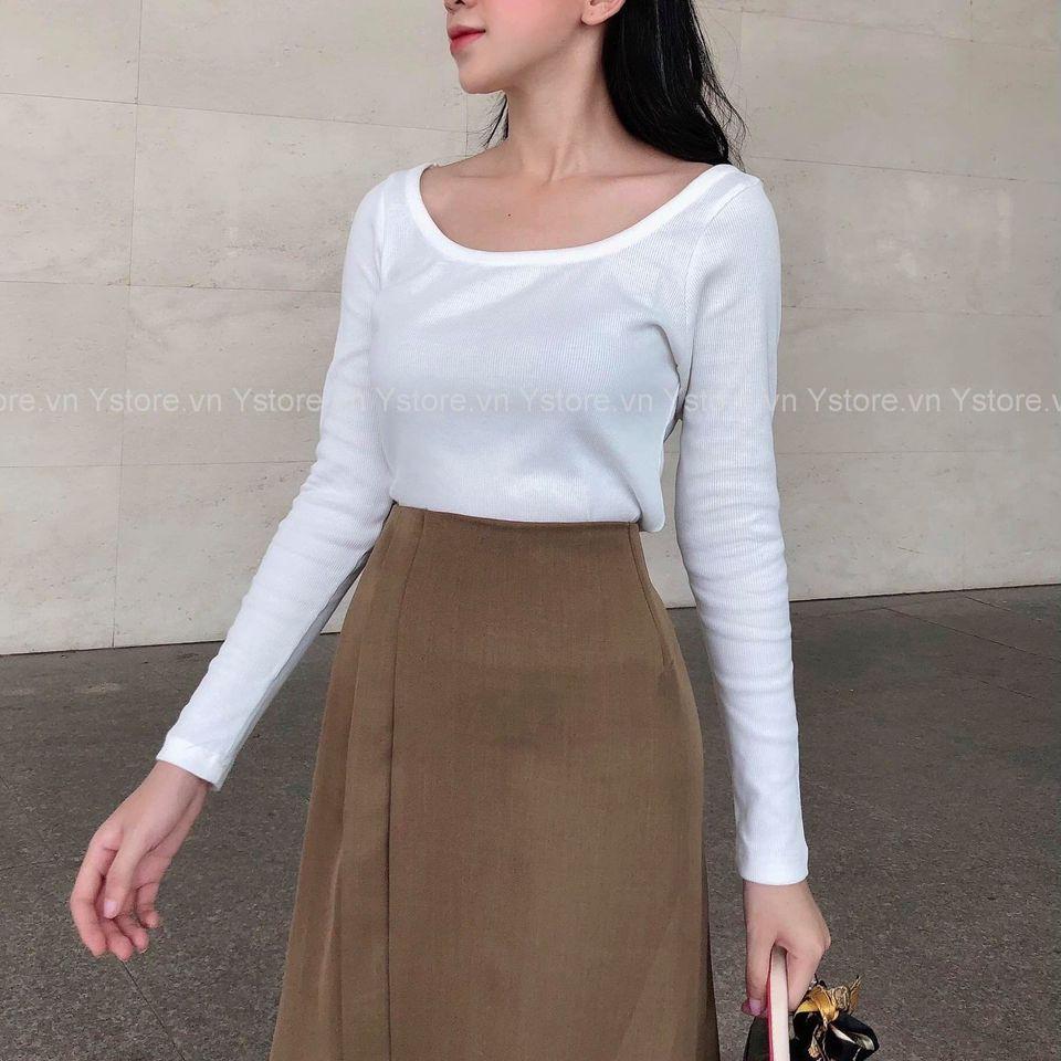 Váy Chữ A Xẻ Qua Gối