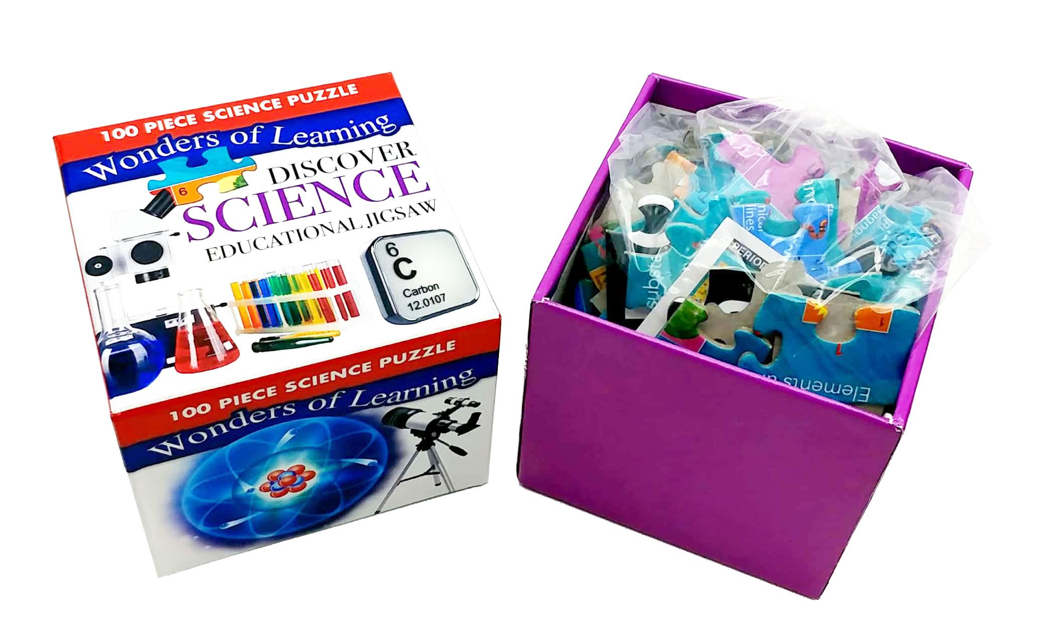 Wonders Of Learning - 100 Piece Cube Jigsaw Puzzle - Science - Periodic Table Of The Elements