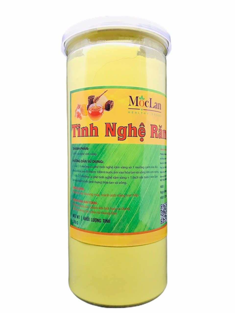 Tinh nghệ răm vàng Mộc Lan (hộp 500g)