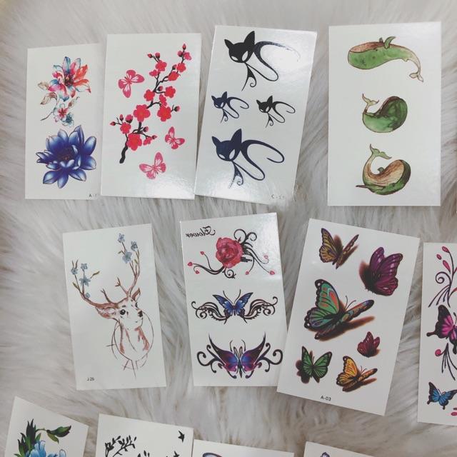 Set 30 tấm hình xăm dán giá 50k - Tattoo