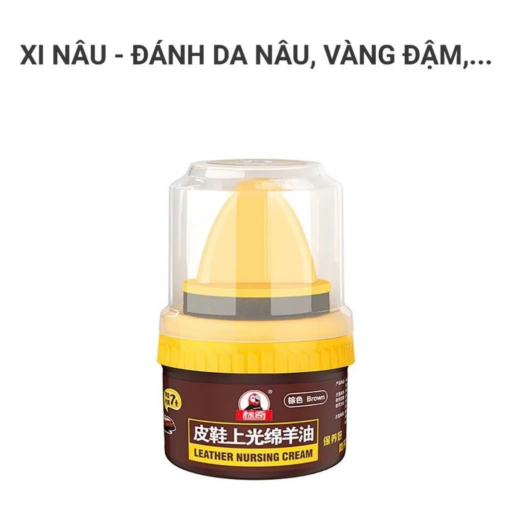Xi Đánh Bóng Giày Da Làm Bóng Nhanh Đồ Da, Xi Kem Dưỡng Da Có Đầu Mút Hỗ Trợ MÀU ĐEN
