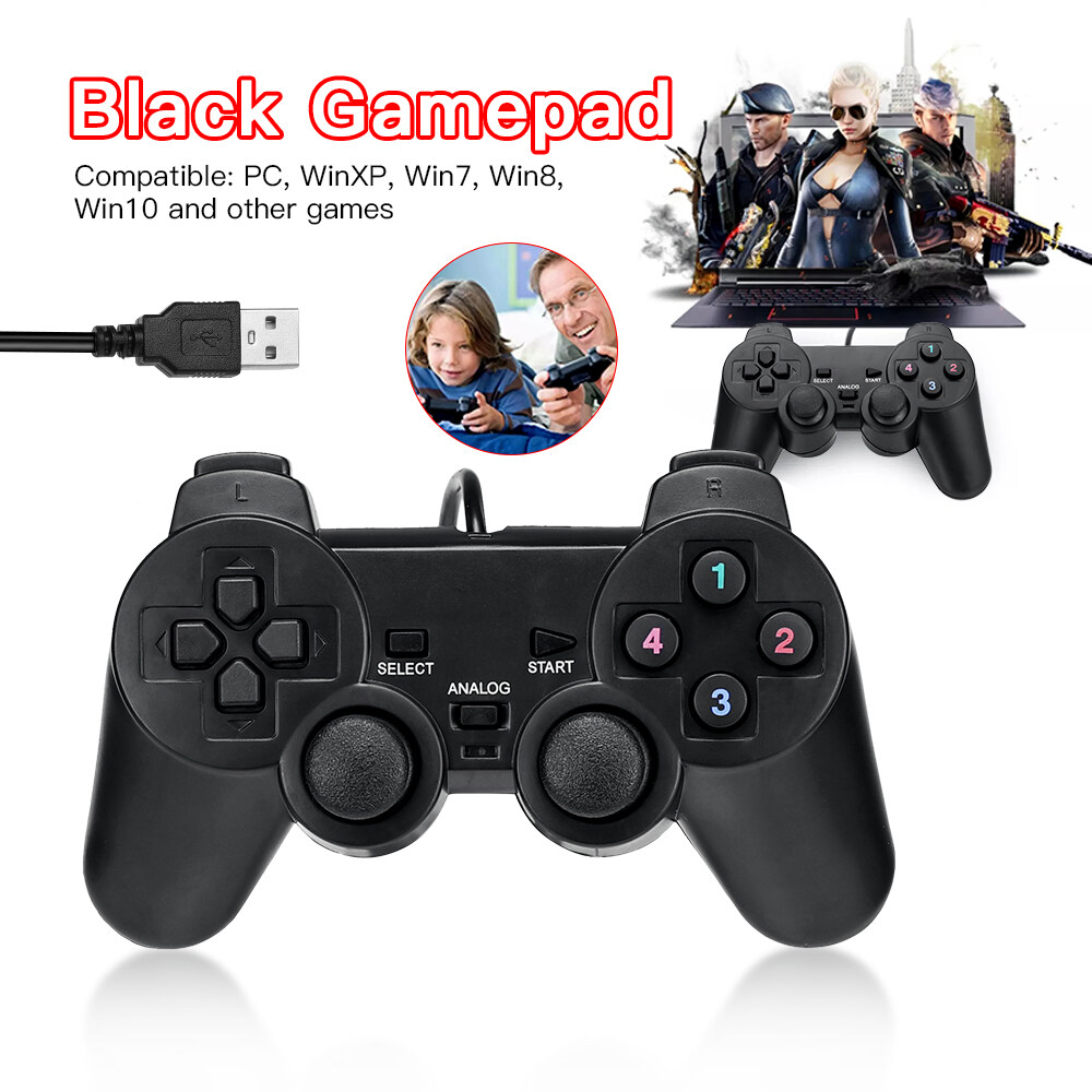 Tay cầm chơi game Vinetteam Ucom 704/ SB-19 cho PC và Laptop, cổng USB rung và joystick - hàng chính hãng