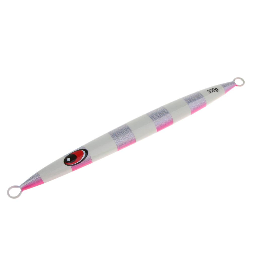 200g 19.8cm Metal Fishing Lure Vertical Jigging Bait Hard Heavy Weight Bait Crankbait for Casting