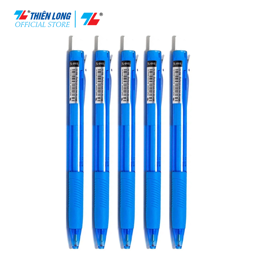 Combo 5-10-20 Bút Bi Thiên Long TL-095 - Tự động thu ngòi khi cài vào túi áo