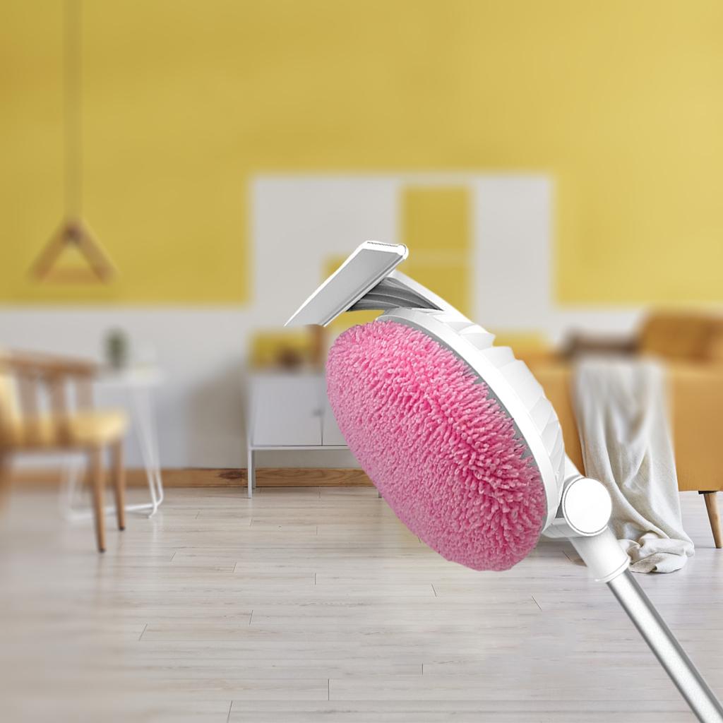Electric Mop Window Cleaner Telescopic Handle Cordless Clean Mop Pink