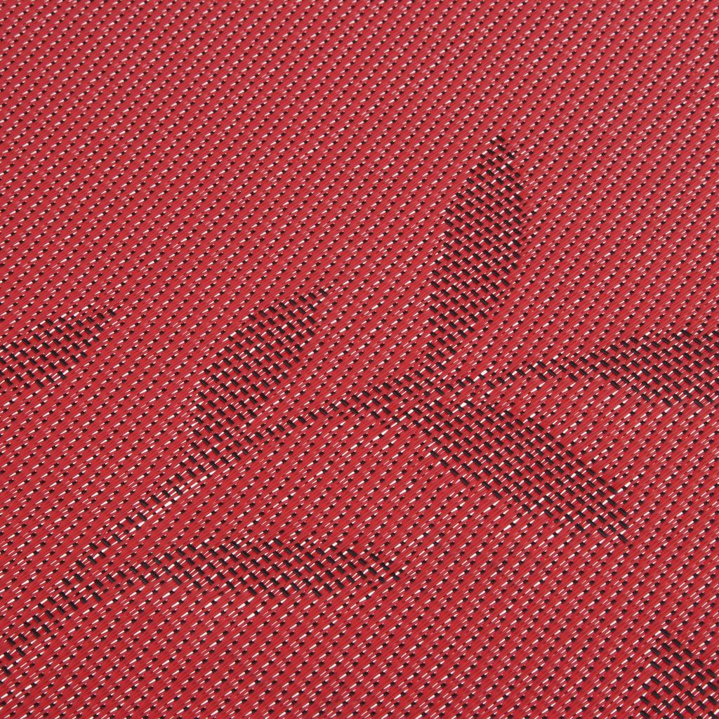 4pcs Rectangle PVC Place Mat Table Pad Dishware Coasters Dining Room Red