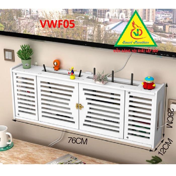 KỆ WIFI TREO TƯỜNG - TỦ KỆ ĐA NĂNG VWF01A- NỘI THẤT LẮP RÁP Viendong Adv