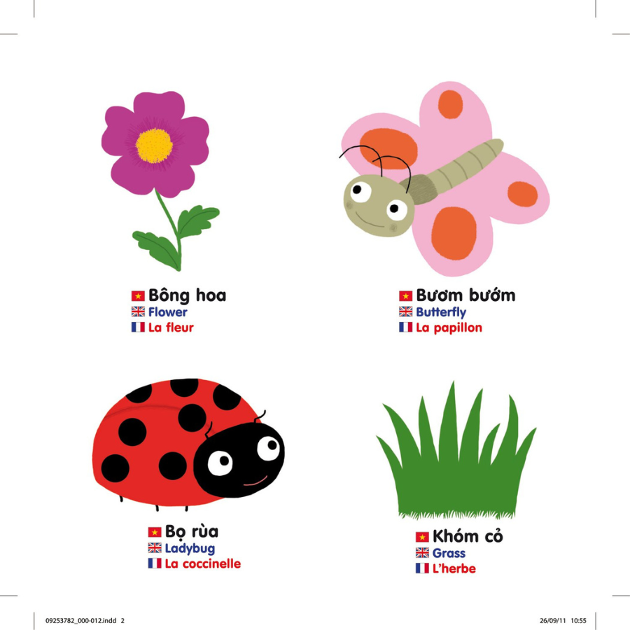 Hình ảnh Sách Chuyển Động Thông Minh Đa Ngữ Việt - Anh - Pháp (Giúp Trẻ Nhận Biết Thế Giới Xung Quanh Thật Trực Quan Và Sinh Động) Khu Vườn Bí Mật – Secret Garden – Le Jardin Secret