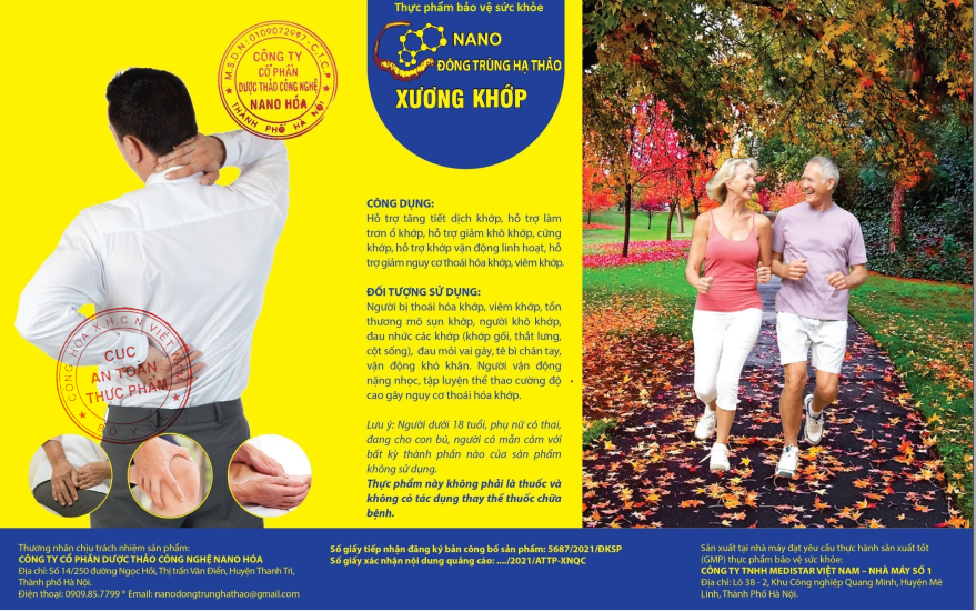 Viên Xương Khớp Nano Đông trùng hạ thảo 30 viên