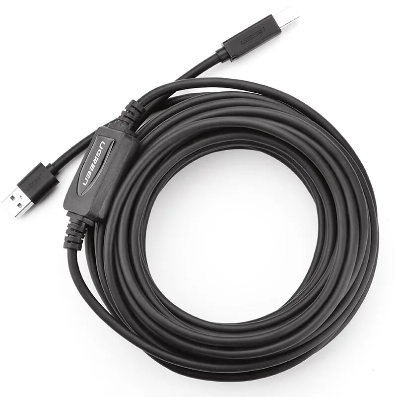 Dây Máy In Usb 2.0 Ugreen Usb10362 Có Chip Khuếch Đại Cao Cấp Dài 10M Ugreen Usb10374Us122 Hàng Chính Hãng