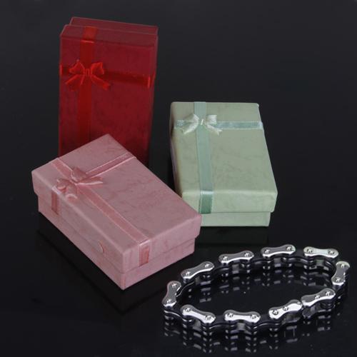 Bike Chain Style Stainless Steel Mens Bracelet w/ Gift Box