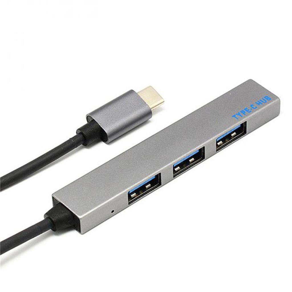Premium Aluminum 4 Port to USB 3.0 Type C Hub for iMac MacBook Pro Laptop