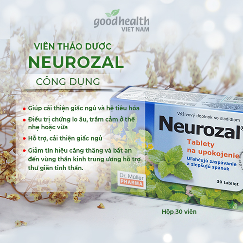 Combo 3 Hộp Viên An Thần Thảo Mộc Neurozal Dr. Muller - Cải Thiện Giấc Ngủ - Ngủ Ngon, Sâu Giấc Tự Nhiên - Chính Hãng Từ Cộng Hòa Séc