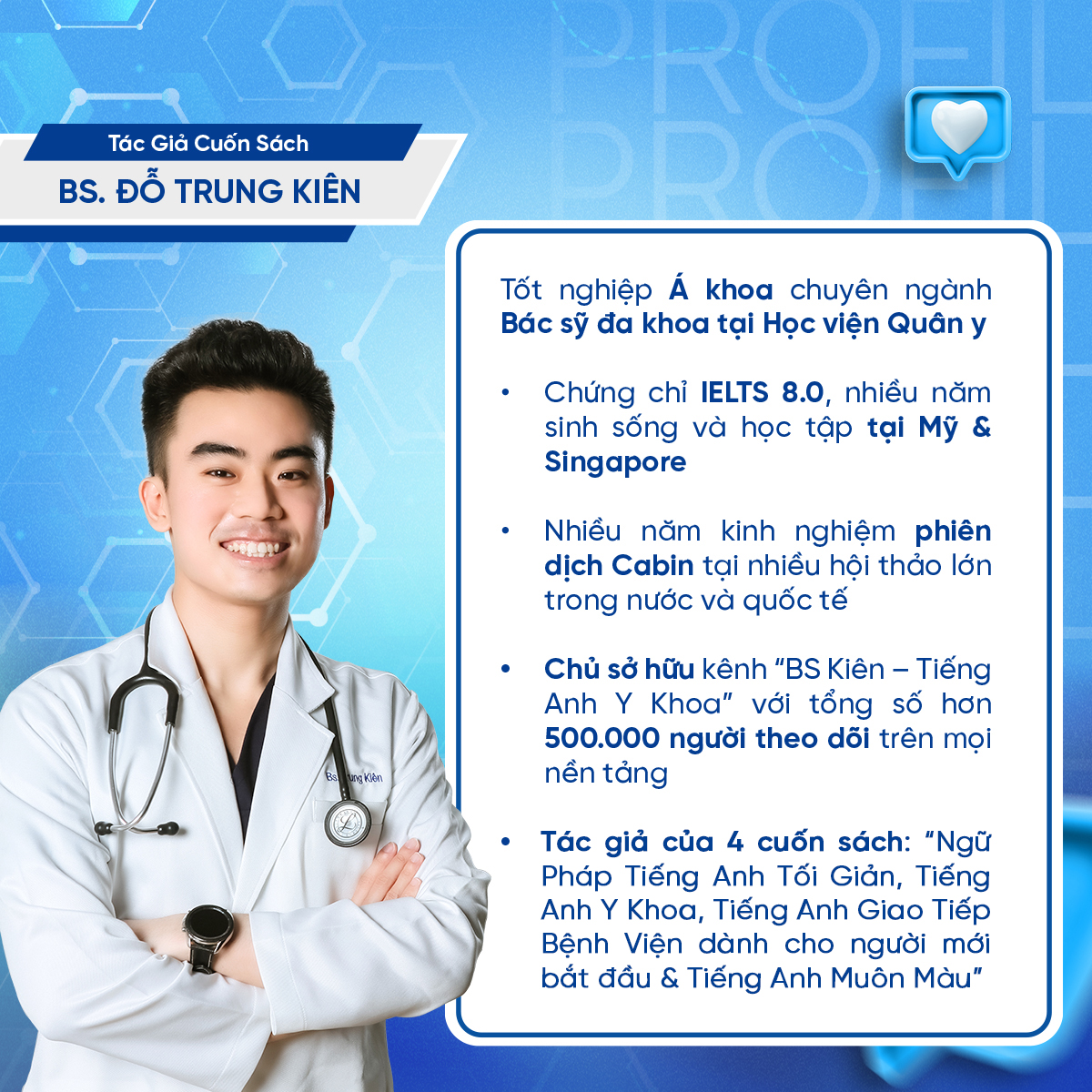Sách Tiếng Anh Giao Tiếp Bệnh Viện dành cho người mới bắt đầu - Tác giả BS. Đỗ Trung Kiên - 3