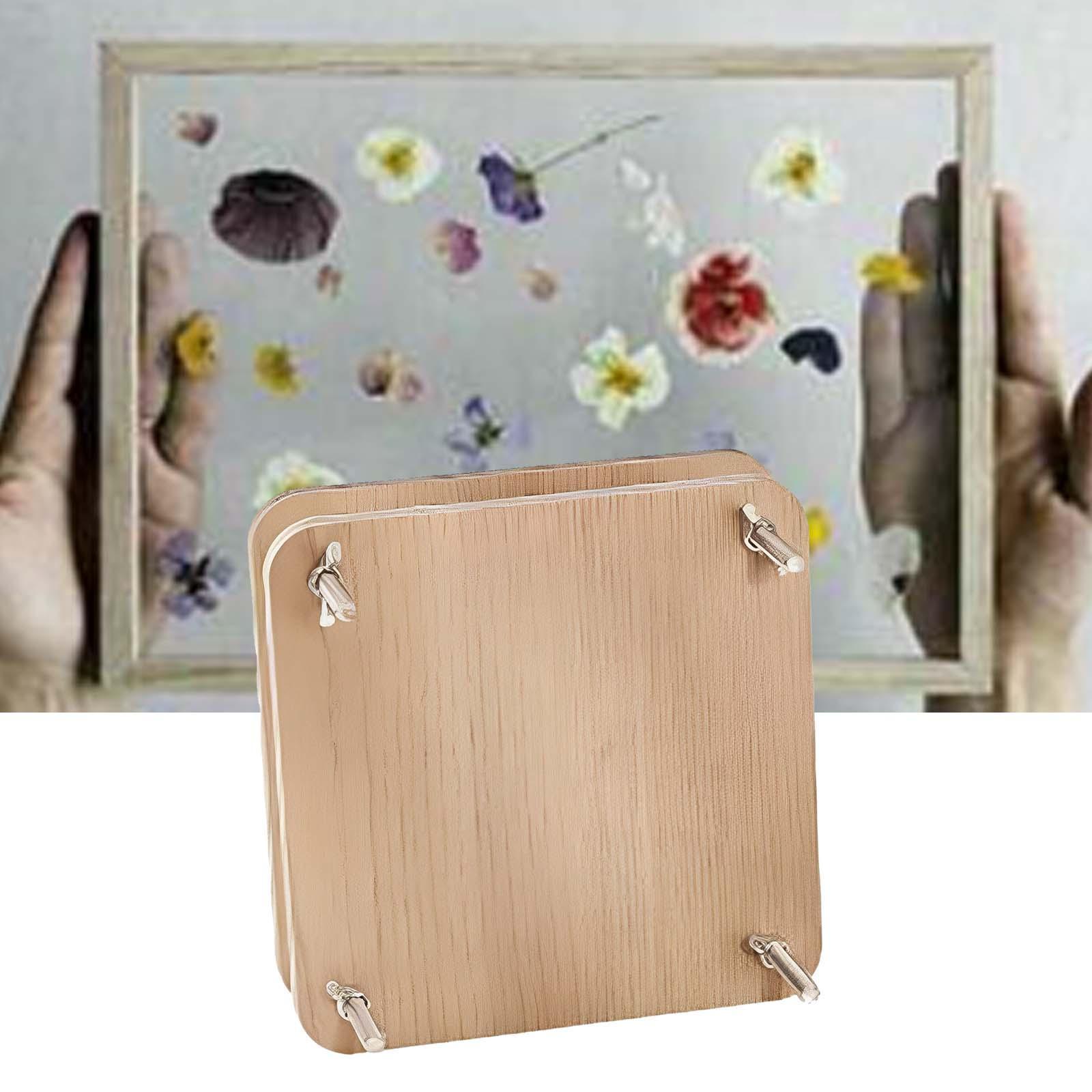 Large Set, 6 Layers 5.9x5.9inches DIY Wooden Flower Leaf Flower Pressing Tool for Adults
