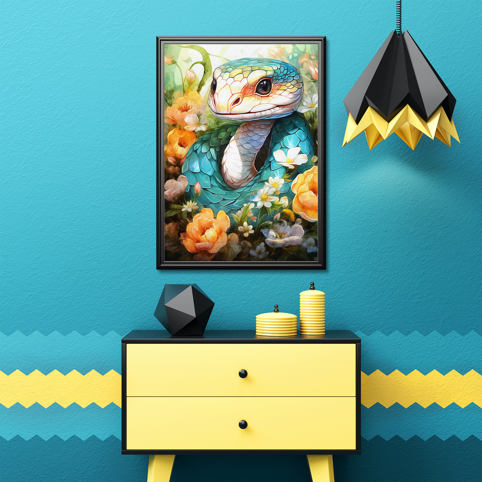 Quà tặng cho tâm | Tuổi rắn | Tranh nghệ thuật canvas