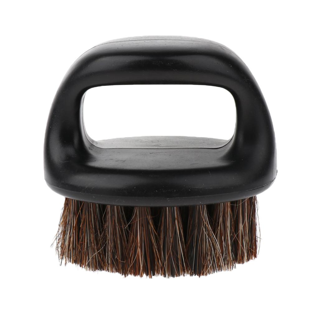 Portable Men's Beard Shaving Brush with Handle Round Mustache Modeling Tool for Men's Daily Shaving