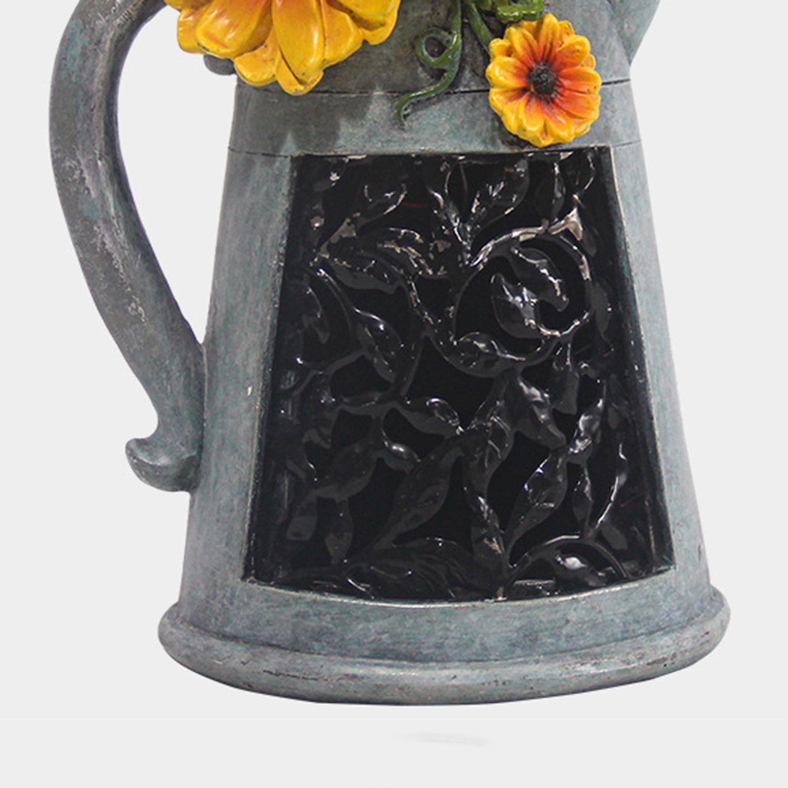 Solar Watering Can Lights Garden Statue Lights Resin Crafts for Lawn Decor