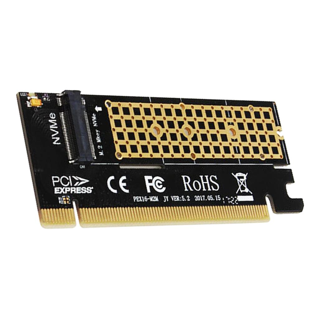 NVMe PCIe Adapter M.2 to PCI-e 16x Converter Card for 2230-2280 M-Key SSD