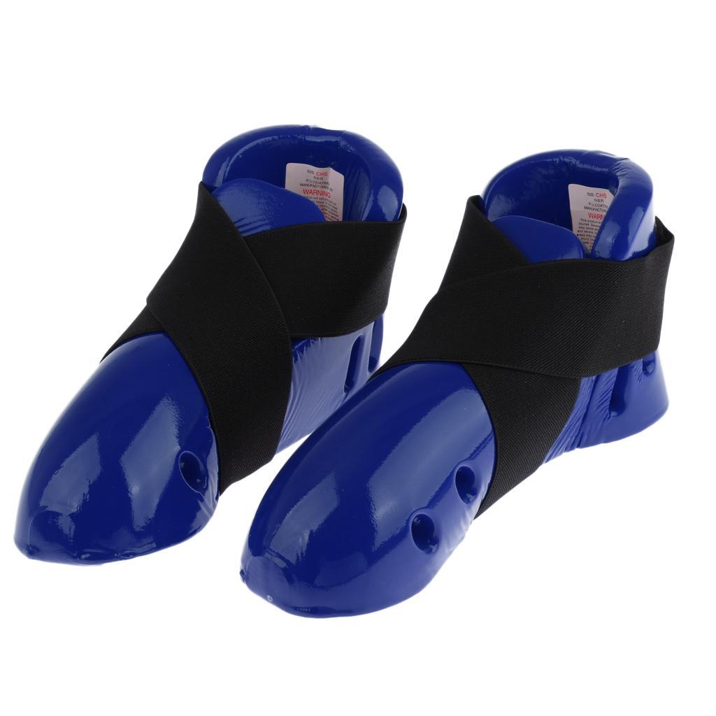 Kid    Karate Sparring Foot Gear Shoes with Elastic Strap