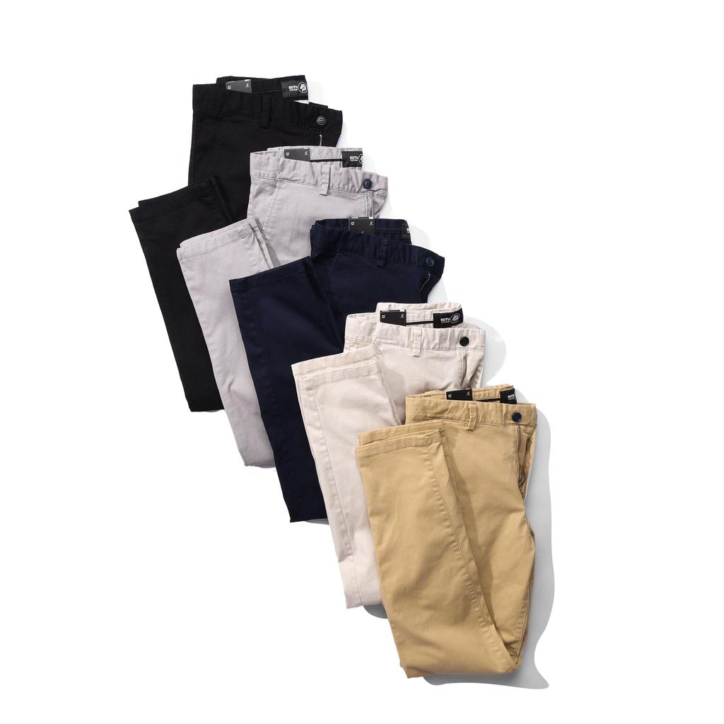 Quần Jogger Kaki Nam Cao Cấp Ống Suông Phong Cách Lịch Lãm Trẻ Trung Trường Thành Q0BDE9
