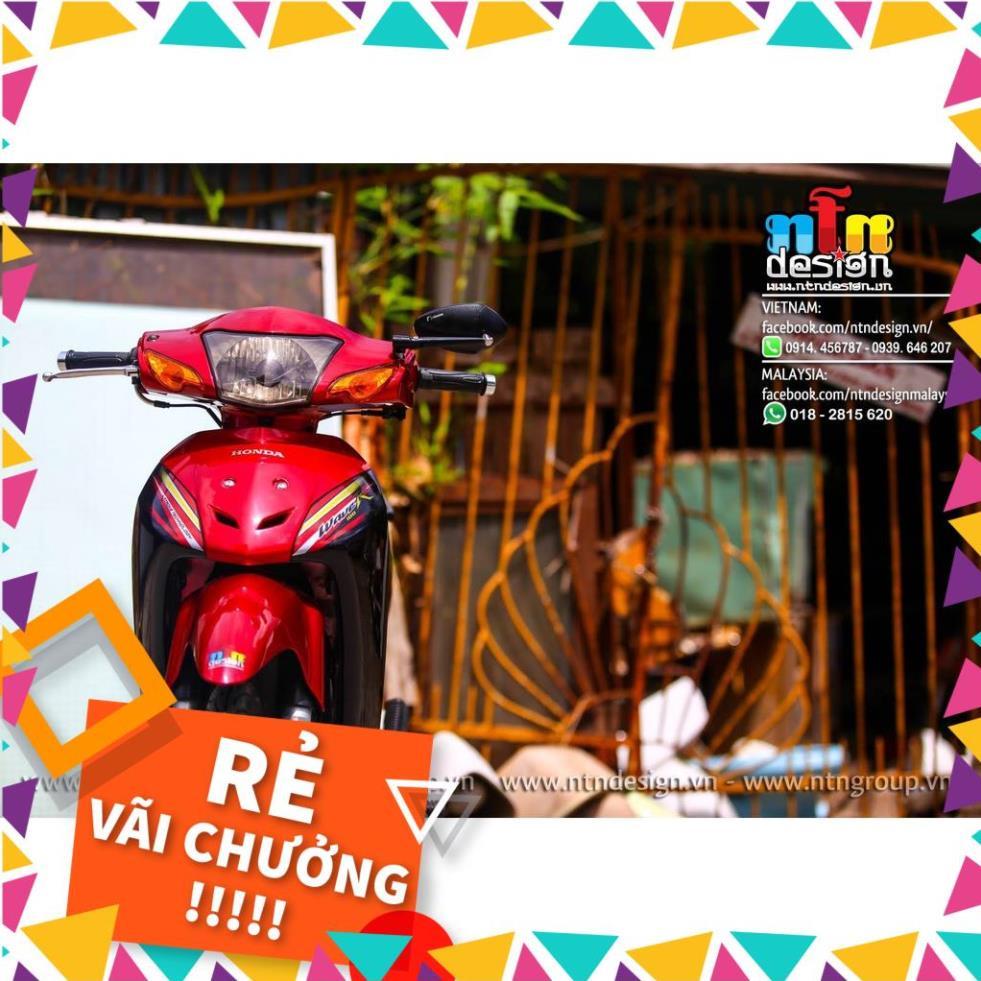 Tem Rời Wave A 100 Mẫu Chữ R Đỏ Bạc