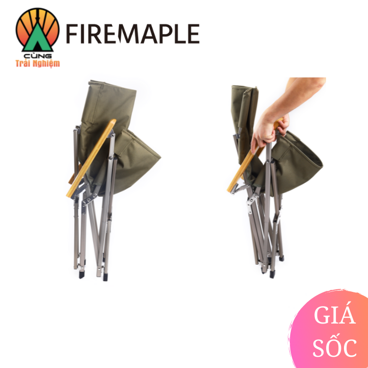 Ghế Xếp Dã Ngoại Dian có tựa Fire Maple FM-GHE-XL