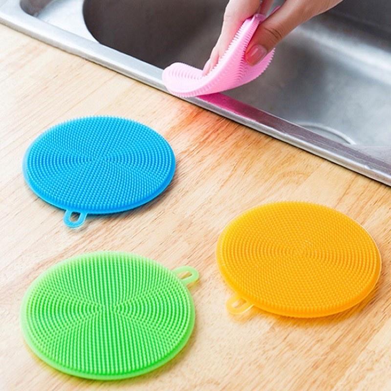 MIẾNG RỬA CHÉNMIỄN PHÍ GIAO HÀNGMIẾNG RỬA BÁT NHIỀU MÀU BẰNG SILICONE SỬ DỤNG TRONG NHÀ BẾP ĐA NĂNG TIỆN DỤNG