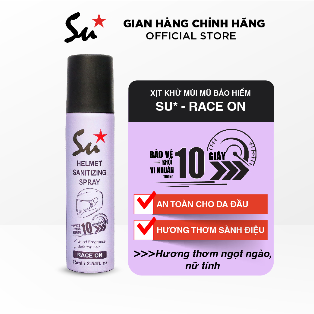 Bình xịt Su khử mùi mũ bảo hiểm - Race on