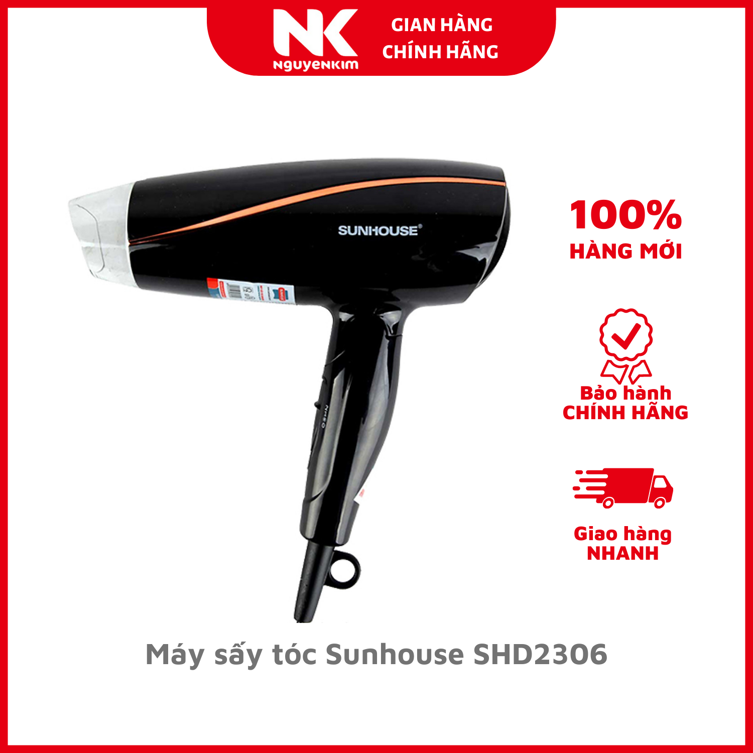 Máy sấy tóc Sunhouse SHD2306 - Hàng Chính Hãng