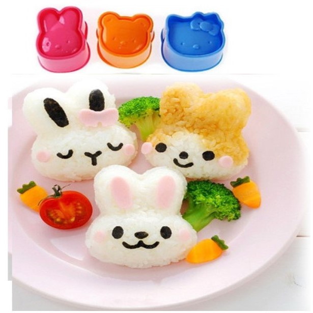 Bộ 3 khuôn tạo hình cơm cho bé