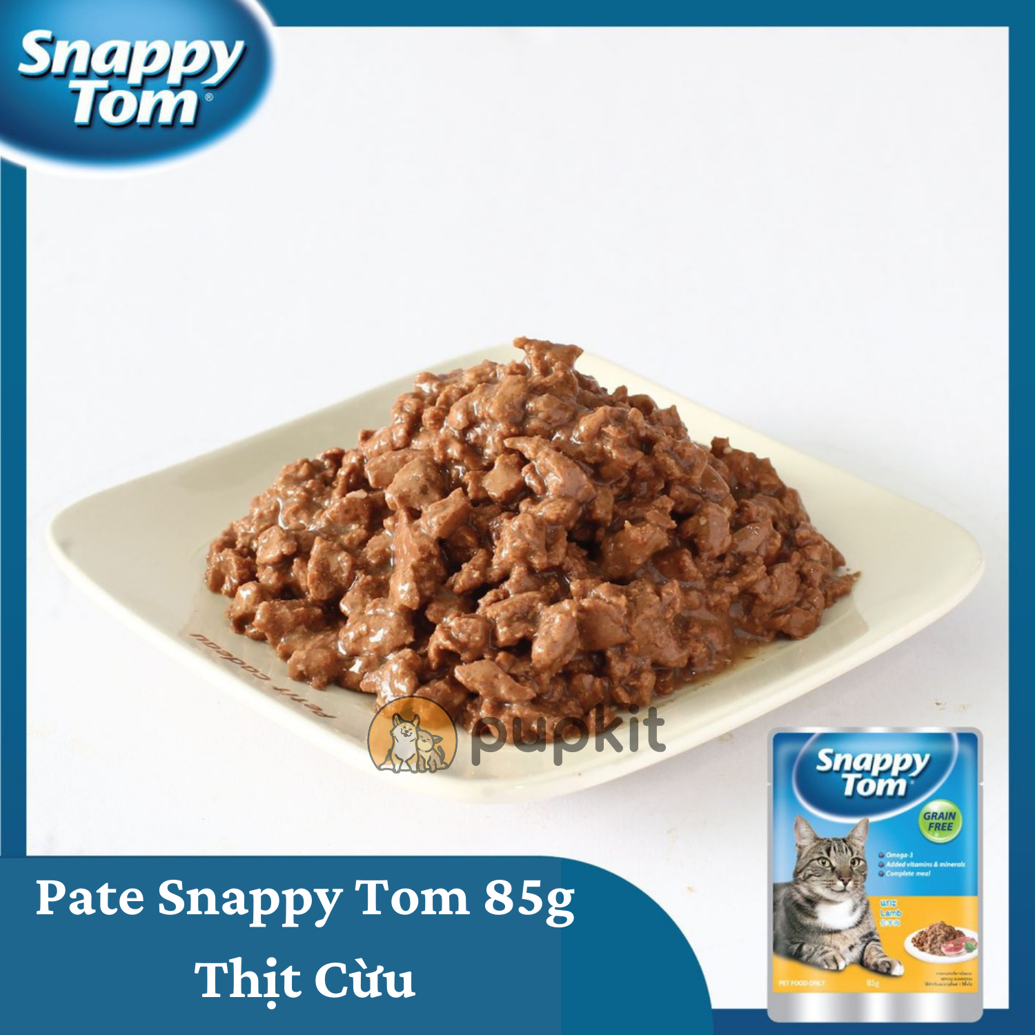 Pate Snappy Tom Cho Mèo Gói 85g Chính Hãng