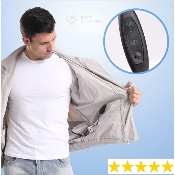 Áo điều hòa chống nóng nam COOLING COAT - Male anti-hot air conditioner