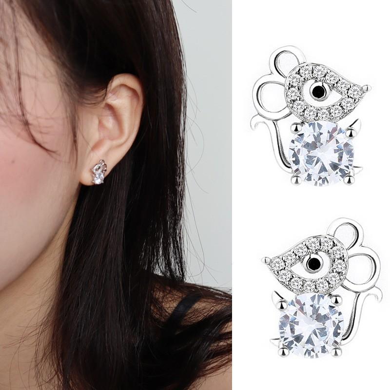 Bông Tai Chuột Lấp Lánh Xinh Xắn Dễ Thương Mẫu Mới