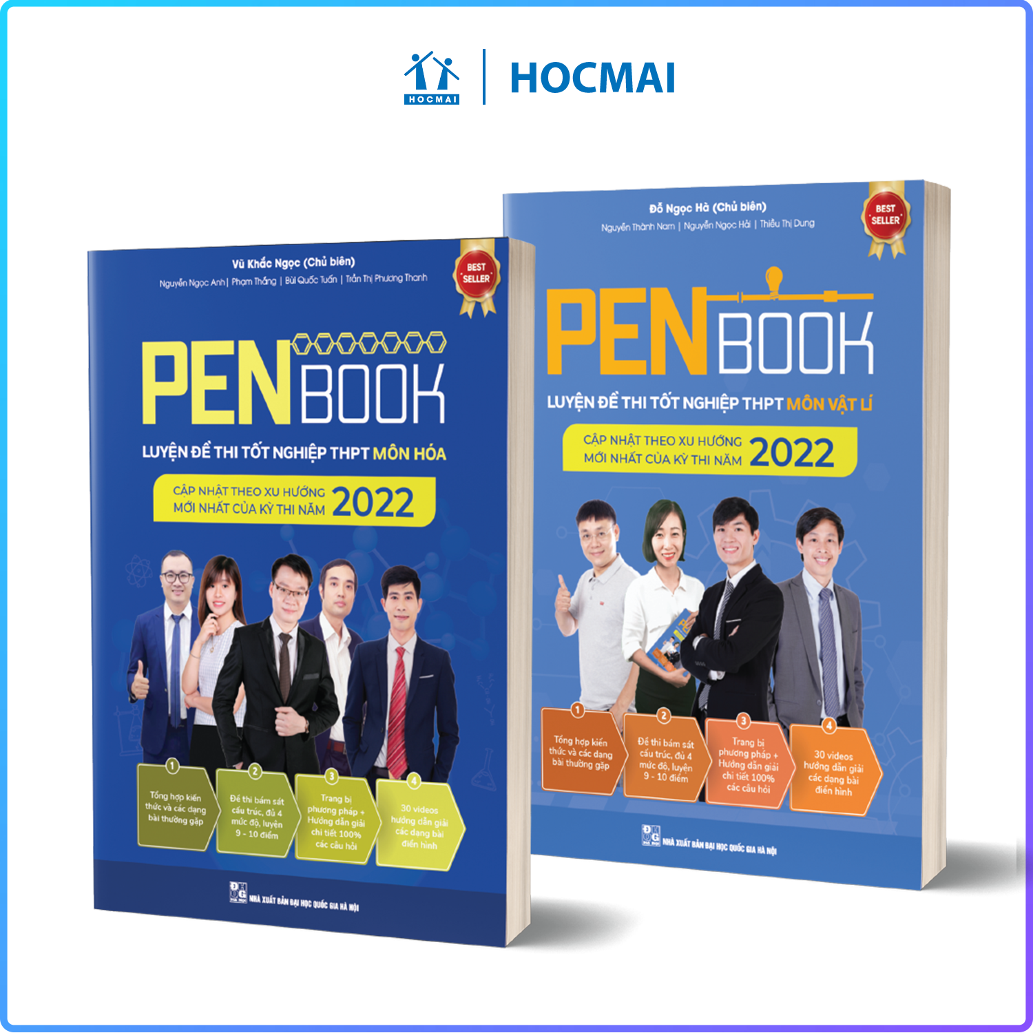 Combo 2 cuốn PENBOOK - Luyện đề thi Tốt nghiệp THPT - Bộ 2 môn Lí, Hóa