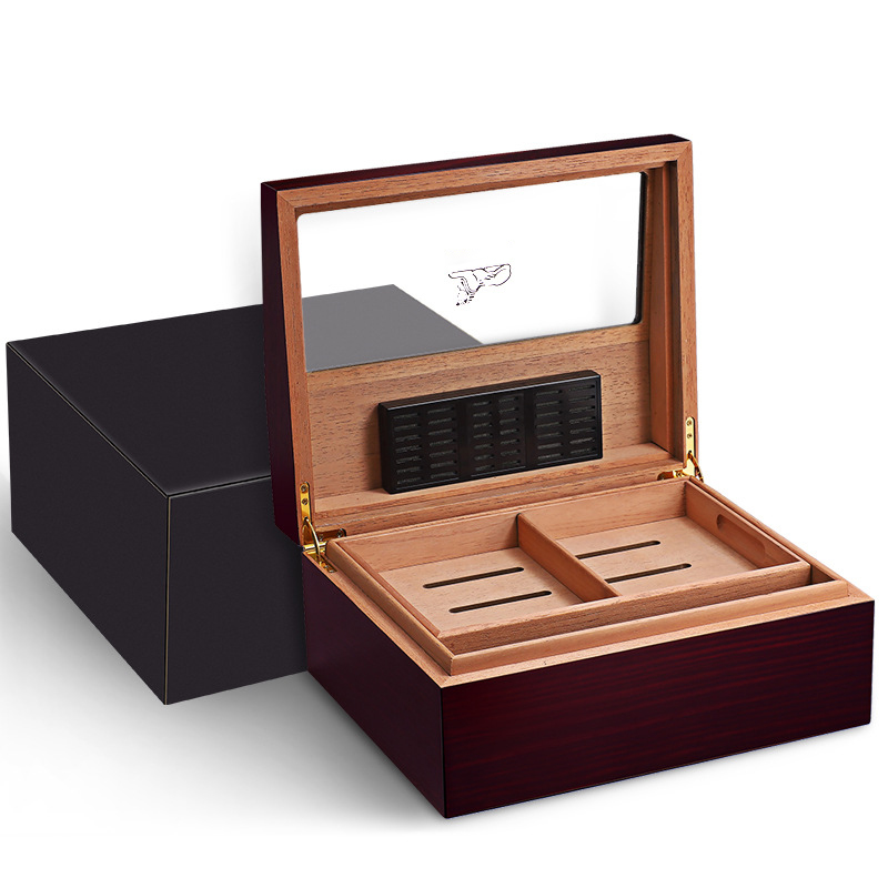 Tủ Đựng Bảo Quản Cigar Gà RA-926 Bảo Quản 60 Điếu Chất Liệu Gỗ Tuyết Tùng Cao Cấp